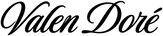 VALEN DORÉ black wordmark, slightly thicker, tightly cropped transparent background